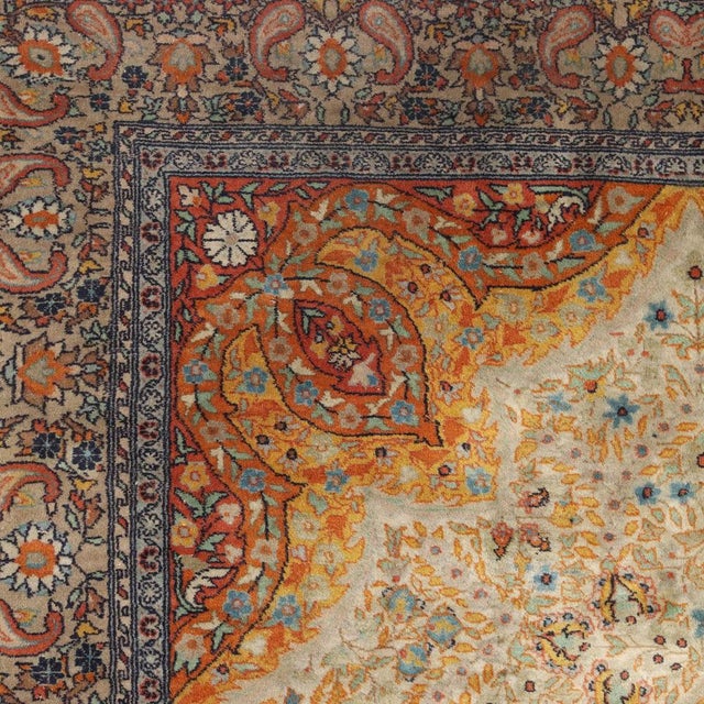 Lahore Cotton Wool Thin Knot Rug, India For Sale - Image 5 of 12