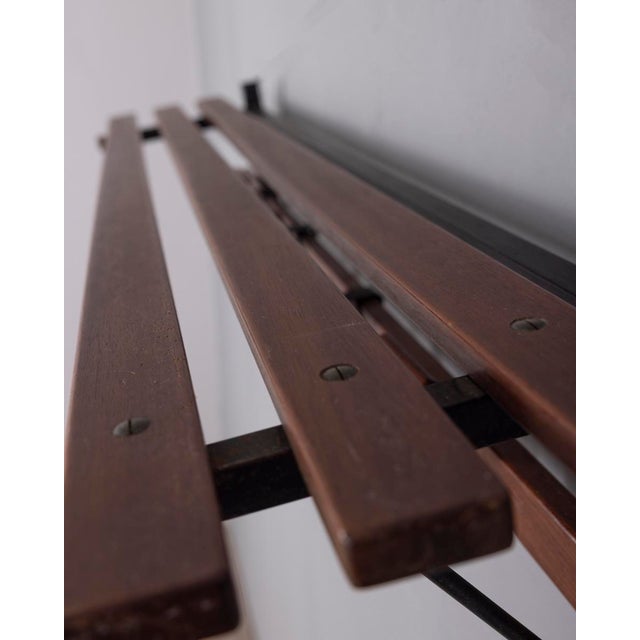 Vintage Italian Wooden Wall Coat Rack, 1960s For Sale - Image 6 of 9