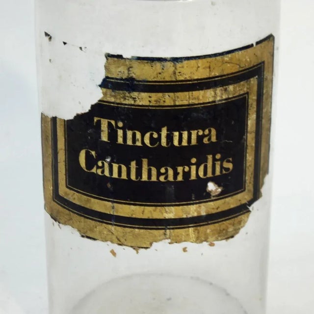 1930s Early 20th Century French Apothecary Bottles, 1930s, Set of 2 For Sale - Image 5 of 8