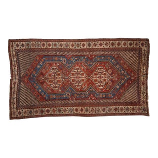 Antique Qashqai Carpet - 5'9" X 10'1" For Sale