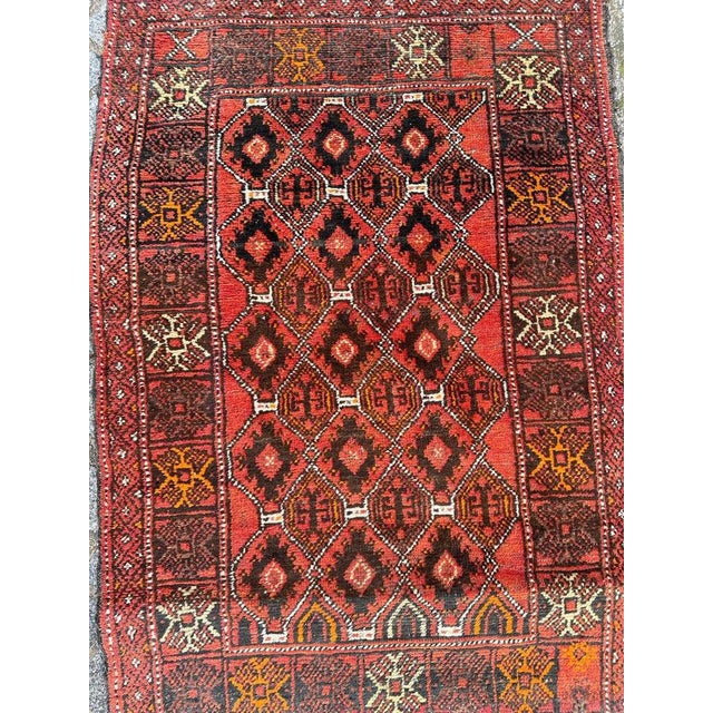 Turkmen Baluch Rug, 1950s For Sale - Image 17 of 18