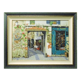 Viktor Shvaiko "La Rapiere" Framed Canvas Hand Signed Fine Art, Make Offer #Ap48 For Sale