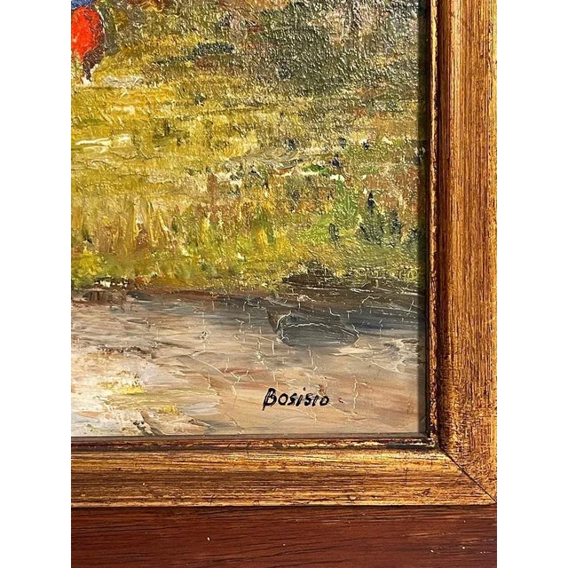 Bosisio, Country Stream, 20th Century, Oil Painting on Panel For Sale - Image 6 of 7