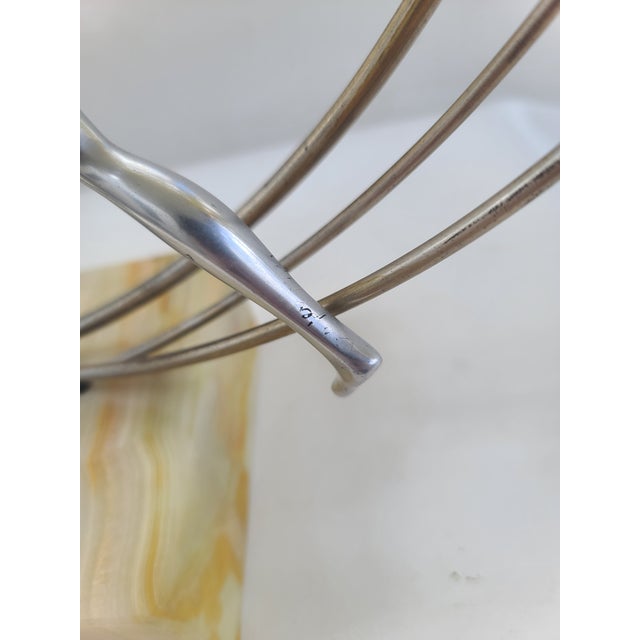 Metal Signed C. Jere Running Man Sculpture For Sale - Image 7 of 10