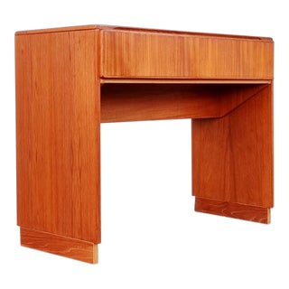 Danish Teak Desk Vanity by Komfort For Sale