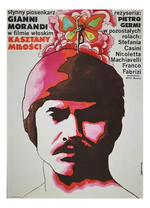 Vintage Slynny Piosenkarz Poster, 1970