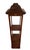 Wood Chinoiserie Pagoda Mahogany Three-Tier Wall Shelf For Sale - Image 7 of 12