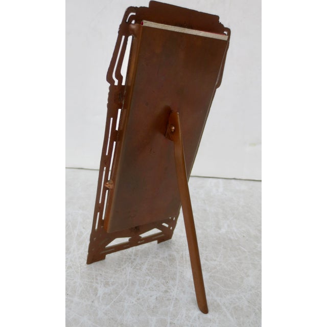 Coppery Art Deco Photo Frame For Sale - Image 4 of 8