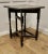 Carved Oak Triangular Gate Leg Side Table, 1890s For Sale - Image 4 of 8