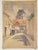 1910s French Street Scene Saint-Etienne Watercolor For Sale - Image 4 of 5