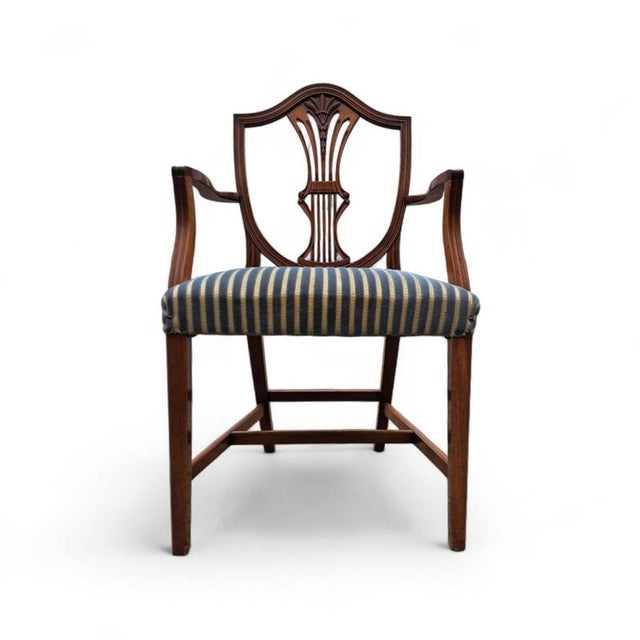English Mahogany Hepplewhite Chairs, 1920s, Set of 6 For Sale - Image 9 of 18