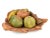 Farmhouse Mid 20th Century Terracotta Handmade and Hand Painted Fruits in Leaf Shape Bowl - 6 Pieces For Sale - Image 3 of 13