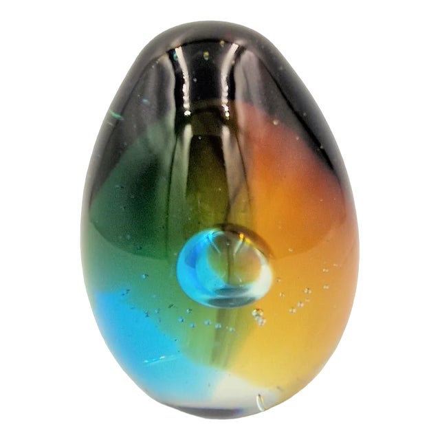 Paperweight in Multicolor Glass, 1960s For Sale