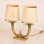French Gilt Bronze Table Lamps with Original Shades by Genet Et Michon, 1930s, Set of 2 For Sale - Image 4 of 6