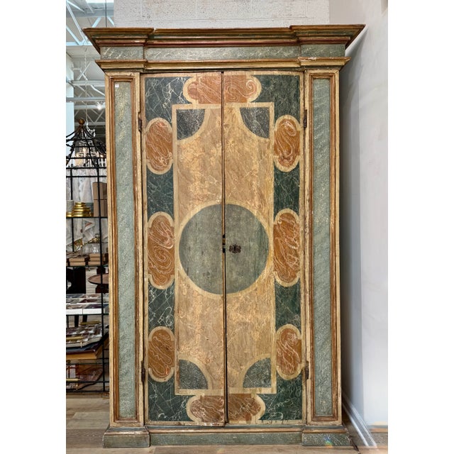 18th Century Italian Painted Armoire, Tuscany 18th Century For Sale - Image 5 of 5