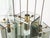 Mid-Century Modern Italian Teak Pendant Lamp in Gilt Aluminum and Smoked Glass, 1960s For Sale - Image 3 of 17