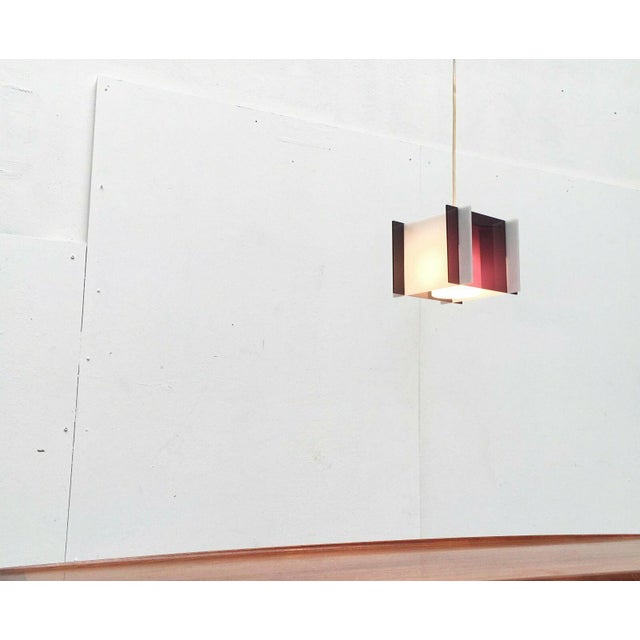 Mid-Century Space Age Acrylic Cube Pendant Lamp, 1960s For Sale - Image 11 of 18