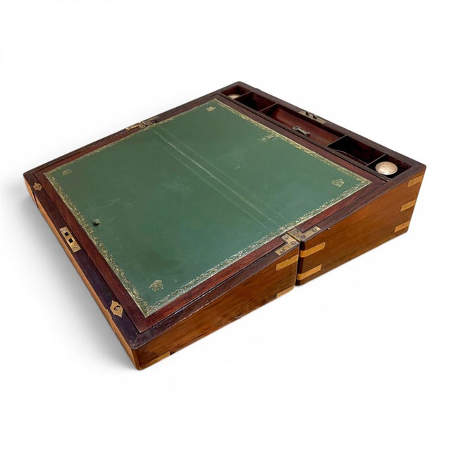 Large Victorian Mahogany Writing Slope For Sale - Image 3 of 18
