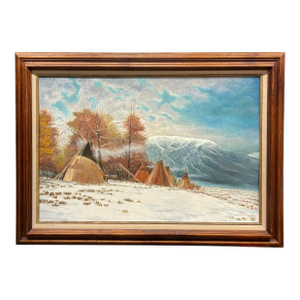 An Oil on Canvas Painting by Alfonso Roman