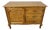 Vintage Louis XIV French Oak Sideboard with Carved Cupboard For Sale