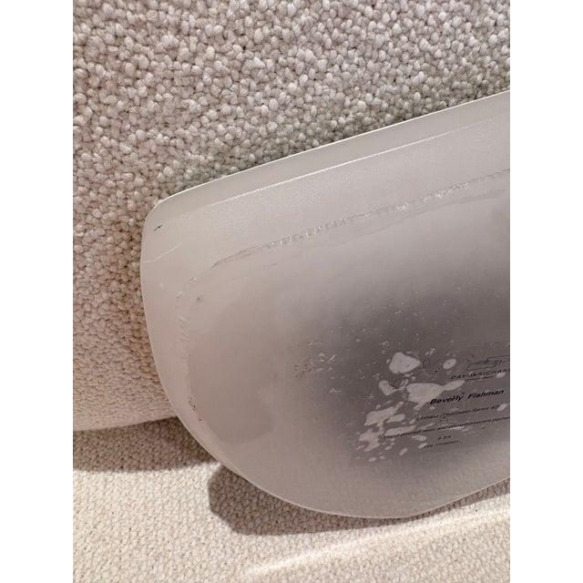Exhibited Beverly Bev Fishman Shield Resin Wall Sculpture With Phosphorescent Pigment, Signed, 2010, David Richard Gallery For Sale - Image 10 of 16