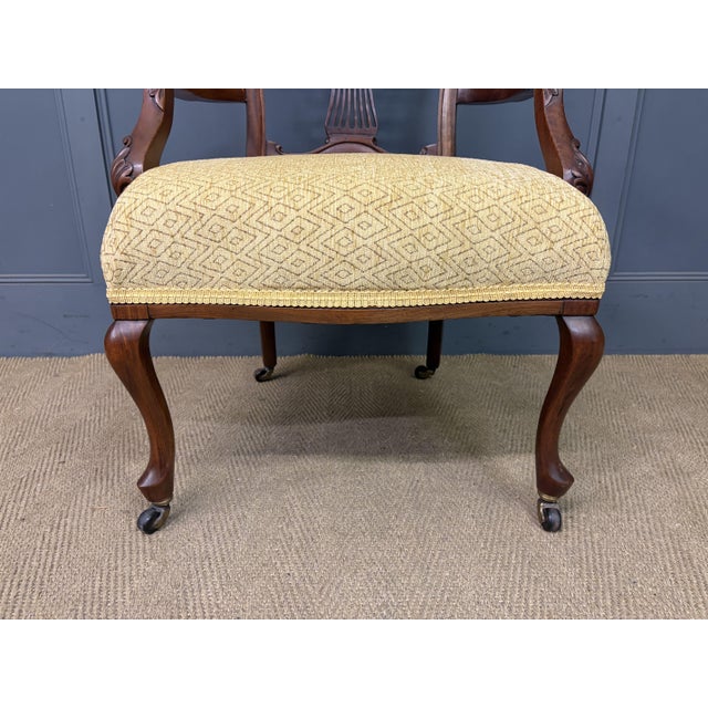 Victorian Mahogany Salon Suite, 1890, Set of 7 For Sale - Image 18 of 18