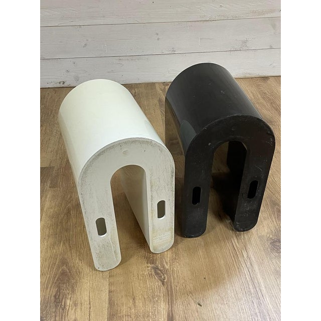 Black Magazine Racks by Rodolfo Bonetto, Set of 2 For Sale - Image 8 of 18