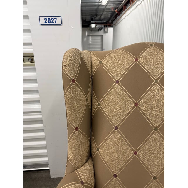 Ethan Allen Wingback Chair - Traditional Fringe Trim, Cozy Reading Chair, Priced to Sell For Sale In Los Angeles - Image 6 of 12