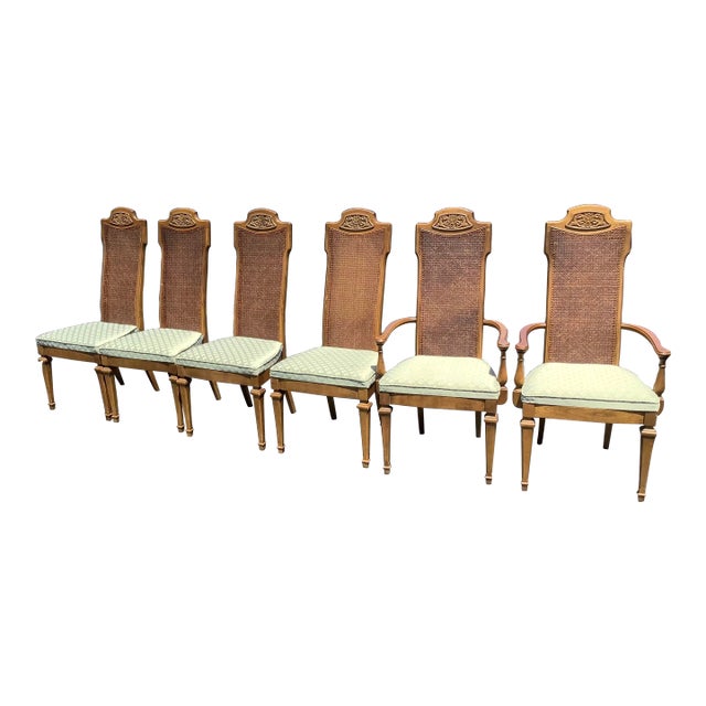 1970s Mid Century Dining Chairs- Set of Six For Sale