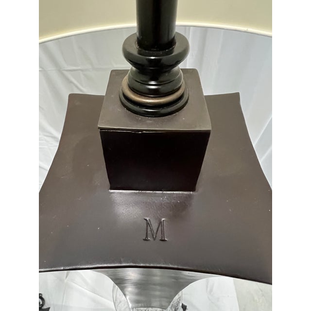 2000 - 2009 McGuire Robert Kuo Crystal Cuff Floor Lamps - a Pair For Sale - Image 5 of 7