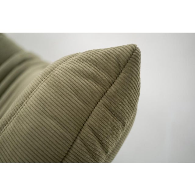 Togo Lounge Chair and Sand Corduroy by Michel Ducaroy for Ligne Roset, 1973, Set of 2 For Sale - Image 15 of 18