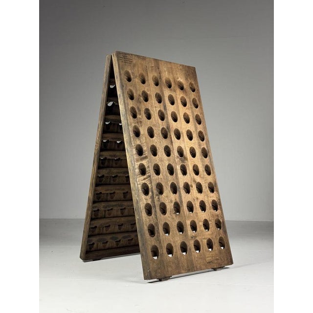 Oak Champagne Wine Rack Pupitre For Sale - Image 15 of 15