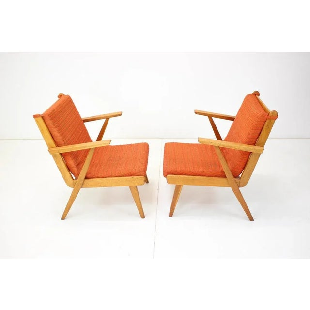 Brown Set of Armchairs, Czechoslovakia, 1980s For Sale - Image 8 of 14