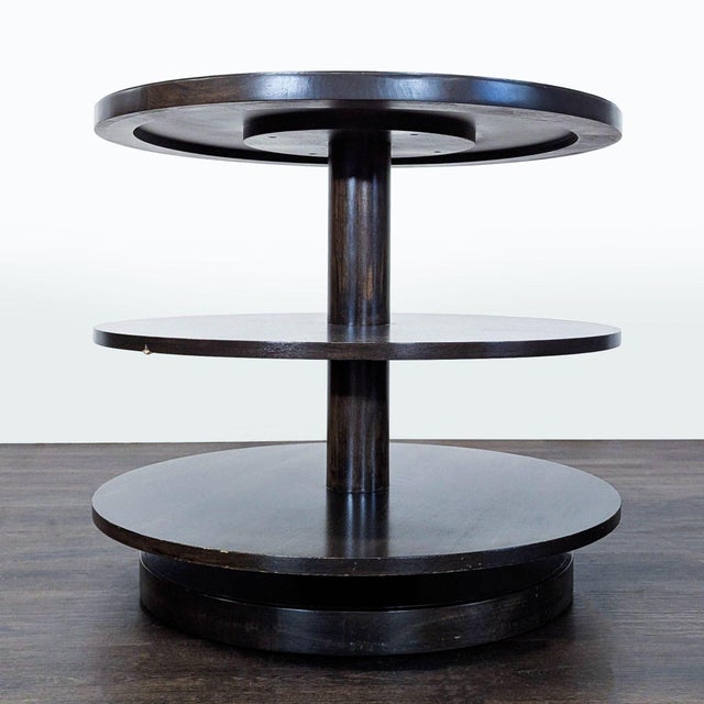 Art Deco Vintage Vanguard Furniture Three Tier Side Table For Sale - Image 3 of 5