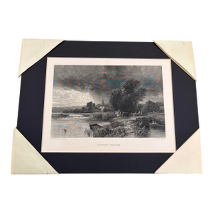 19th Century Print "Showery Weather" by Vicat Cole / Charles Cousen
