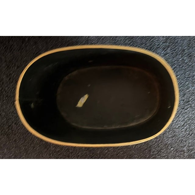 Chinoiserie Vintage Asian Chinoiserie Toleware Cache Pot For Sale - Image 3 of 5