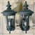 Timeless Elegance: Pair of Antique Verdigris Brass Wall Lanterns For Sale - Image 9 of 12