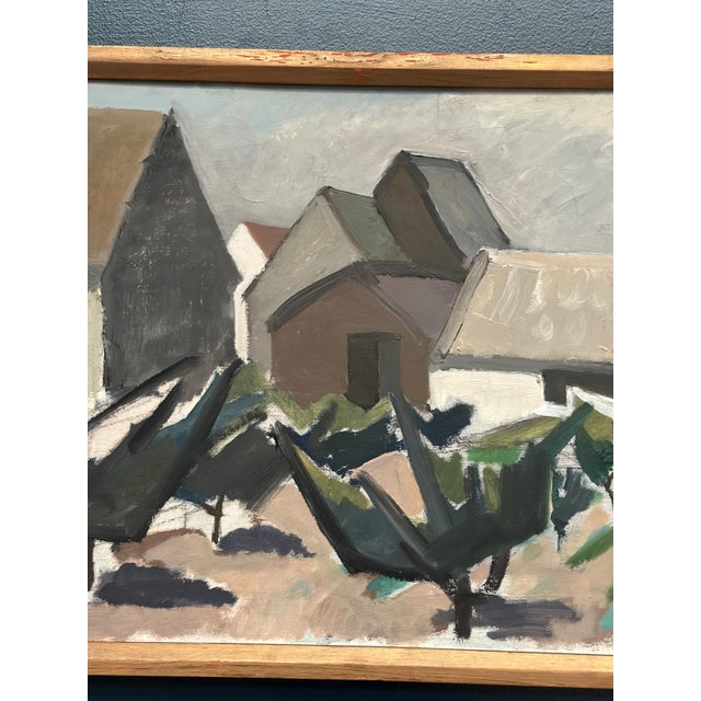 Viggo Djurberg, Village, 1950s, Oil on Canvas, Framed For Sale - Image 14 of 18