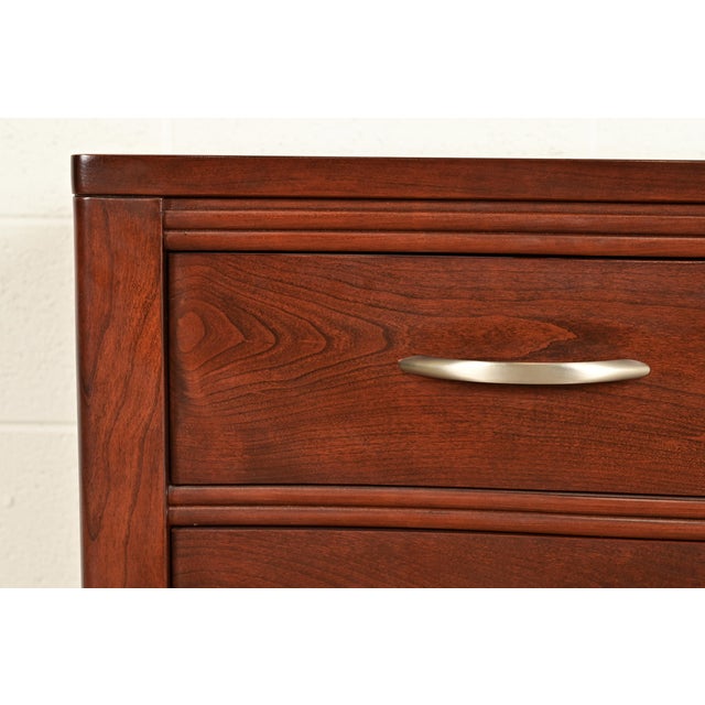 Stickley Modern Arts & Crafts Shaker Cherry Wood Four-Drawer Dresser or Chest of Drawers For Sale - Image 9 of 15