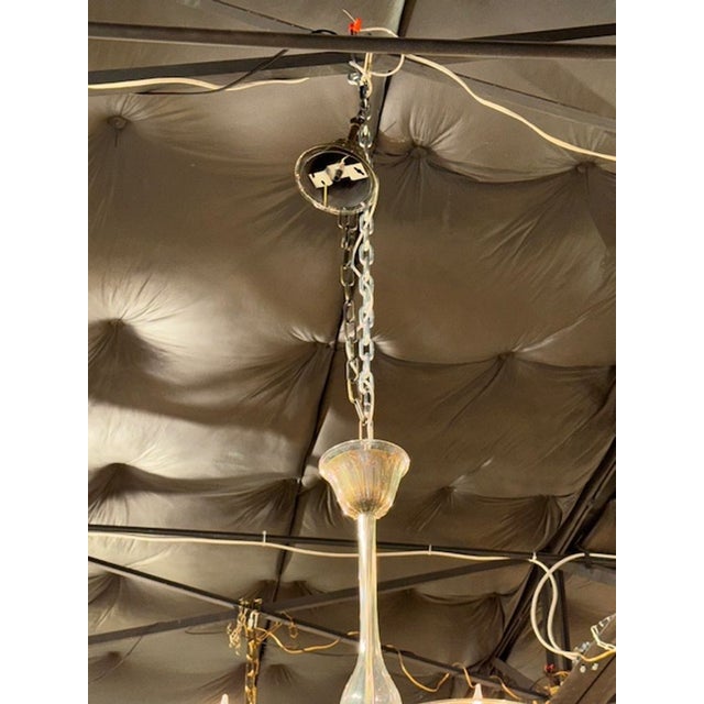 Large 16 Arm Murano "Fume" Glass Chandelier For Sale In Dallas - Image 6 of 7