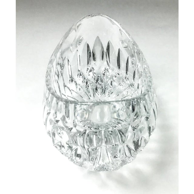 Transparent Clear Crystal Carved Vessel/Bowl for Plants, Flowers or Fruit For Sale - Image 8 of 13