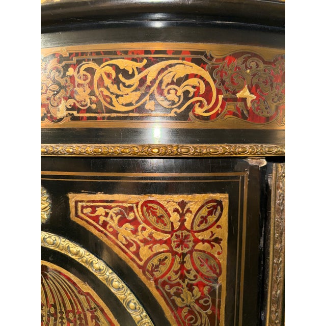 Napoleon III Boulle Marquetry Side Cabinet Mid-19th Century For Sale - Image 11 of 18