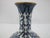 Metal Chinese Turquoise & Cobalt Blue Cloisonne Enamel Flower Brass Small Vase For Sale - Image 7 of 9