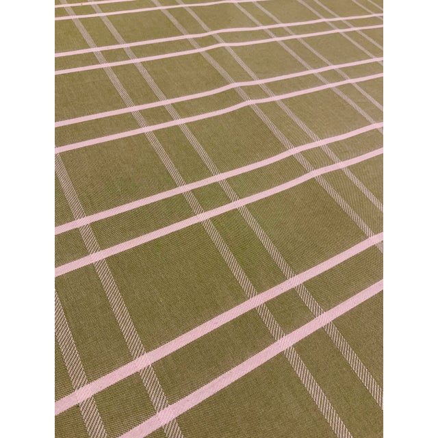 This beautiful green and cream plaid has the soft feeling of a 100% cotton linen. It is suitable for drapes, upholstery,...
