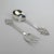 Mid 20th Century Danish Modern Sterling Silver Fork and Spoon Salad Server Set by Cohr - A Pair For Sale - Image 5 of 9