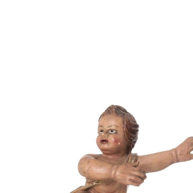 Sacred Art - Pair of Angels - 18th Century. Portuguese sculptures from the 18th century; in carved, polychrome and gilded...
