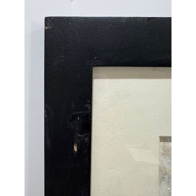 Mid 20th Century Mid 20th Century Original Mixed Media Newspaper Collage Classical Urn Still Life Framed For Sale - Image 5 of 7