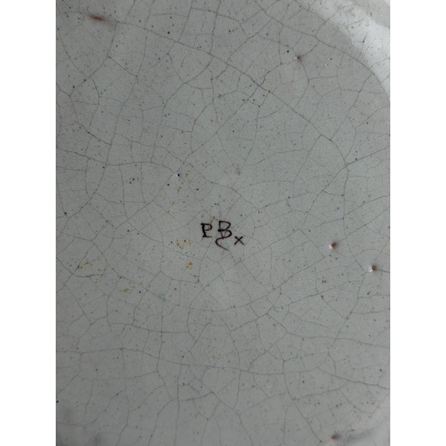 Hand-Painted Plates from Poulard-Béatrix, France, 1890s, Set of 3 For Sale - Image 9 of 11