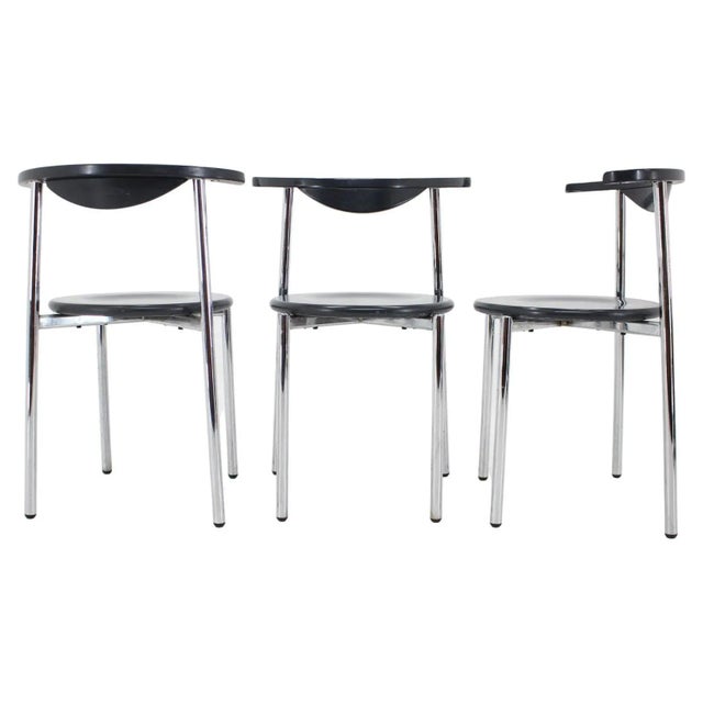 Mid-Century Dining Chairs, Germany, 1980s, Set of 3 For Sale - Image 17 of 17