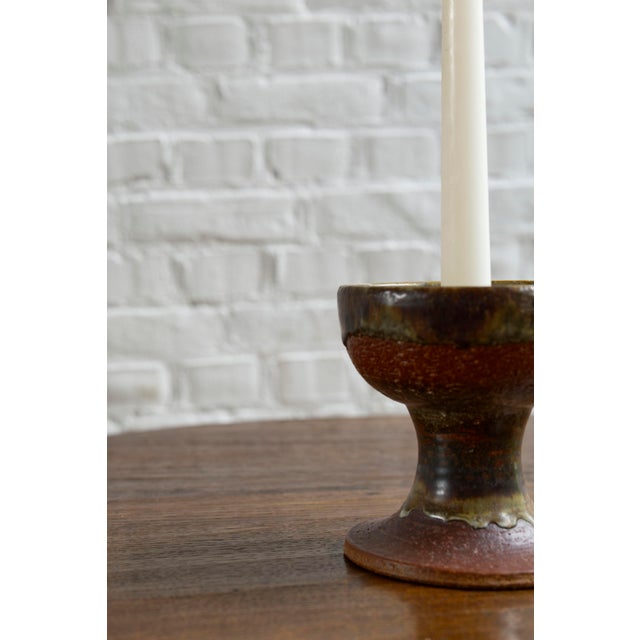 Ceramic Ceramic Candlestick by Axella, Denmark, 1960s For Sale - Image 7 of 13